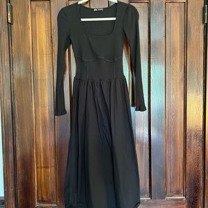 Zara Midi black dress